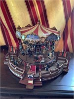Musical carrousel light up plays various songs