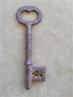 Antique Heavy Large Iron Door Key