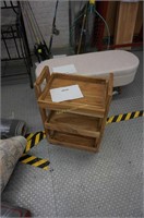 3-tier wood tray table-modern