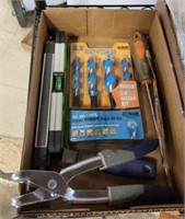 TRAY OF TOOLS, BITS, MISC
