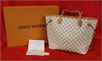 Louis Vuitton Never Full MM Handbag w/ box & cover