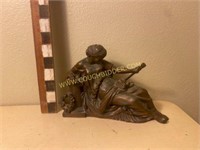 Antique Victorian goddess Daphne cast clock