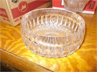 Lead Crystal Bowl, Several Whiskey Glasses,