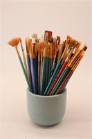 Cup of Paint Brushes