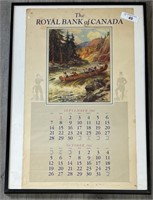 Royal Bank of Canada Vintage Calendar 1941