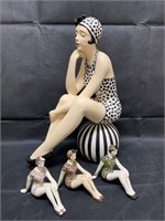 Bathing Beauties, Tall One 14", Small Ones 3"T