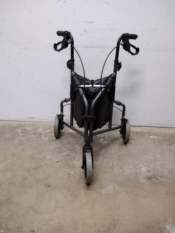 3 Wheel Foldable Walker w/ Storage Bag