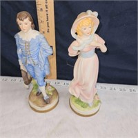 pinky & blue boy figurines