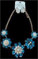 Hush Glass Bead Flower Necklace