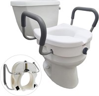 $43  Carex EZ Lock Raised Toilet Seat with Handles