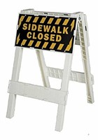 Sidewalk Closed Panel for barricade(just the sign)