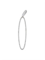 14k Gold Round .50ct Diamond Oval Necklace