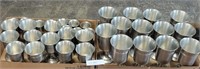 35-PC. PEWTER STEMWARE SET