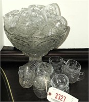 Lot #3327 - Early American Pattern Glass 2pc