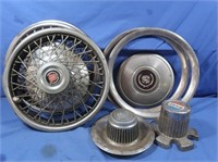 Vintage Hubcaps, Center Caps, Jeep, Cadillac,