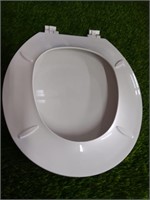 Project Source Plastic White Round Toilet Seat
