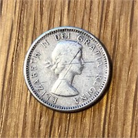 1962 Silver Canada 10 Cent Coin