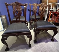 Set Of 4 Ball And Claw Side Chairs
