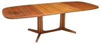 DANISH MID-CENTURY TEAKWOOD DINING TABLE W/ LEAVES