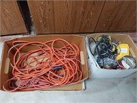 Box of Extension Cords & More