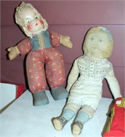 Dorothy Dainty & other repro. bisque head dolls;