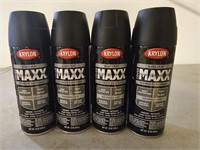 (4) Flat Black Spray Paints