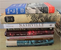 Stack of 9 civil war books