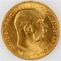 Coin 1915 Austria 20 Coronas Gold Coin
