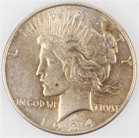 Coin 1934 Peace Dollar  Gem Brilliant Unc.