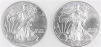 Coin 2 American Silver Eagles 2014 & 2015