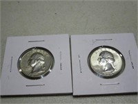 (2) 1964-D Quarters