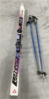 Fischer skis-75in w/2 Reflex poles-74in