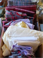 BOX OF FABRIC