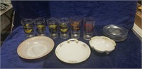 Tray Of Assorted Dish & Glassware, (1) Fire-King