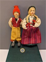 Pair of Svensk Slojd Swedish Dolls