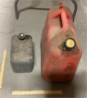 2 Gas jugs 5Gal & Unknown Gal - Less than a