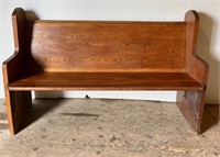 ANTIQUE OAK CHURCH PEW