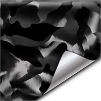 VViViD+ Black Stealth Camo Car Wrap Roll 6ft x 5ft