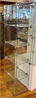 Glass Cubby Box Display -14x11x53”H
