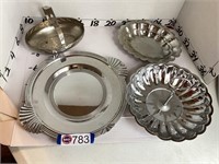 Vintage stainless - serving platters - dishes