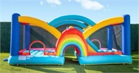 Rainbow bounce house