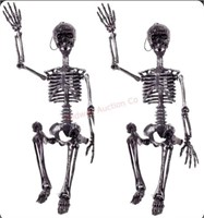 2 piece animated skeleton decor