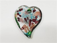 Murano Art Glass Heart Pendant