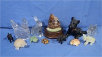 Vintage Glass Candy Holders & more