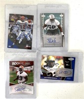 authentic autographed football cards
