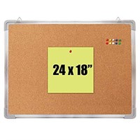 Cork Board Set - Bulletin Corkboard 23.5 x 17.5