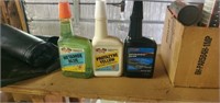 Box of different engine fluid additives