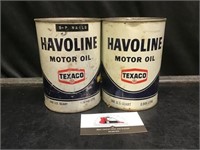 Texaco Oil Cans