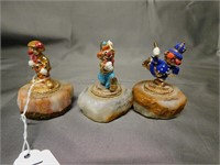 Lot Of 3 "Best Wishes" Ron Lee Figurines