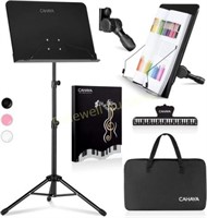 CAHAYA 5 in 1 Dual-use Sheet Music Stand Black